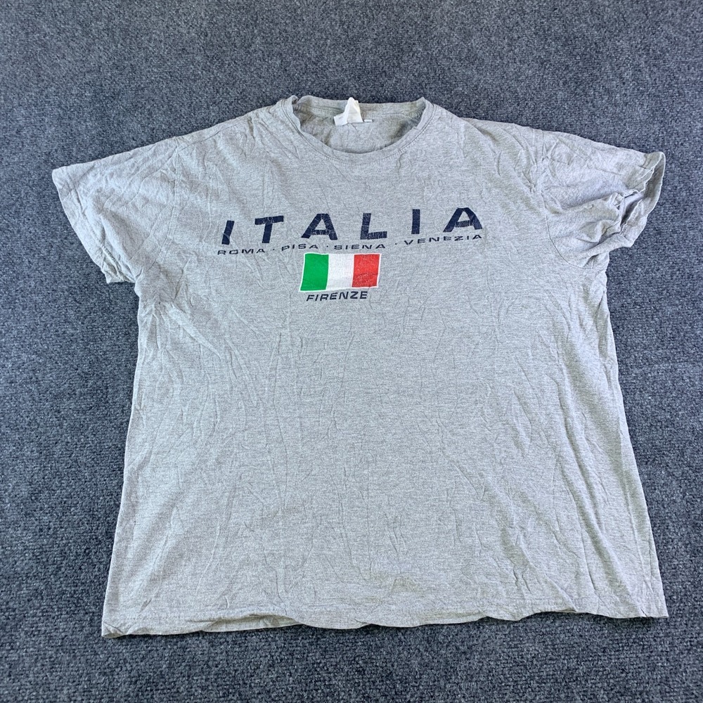 Vintage Zeus Sportswear Italia Football T Shirt Men XL Gray Performance Crewneck